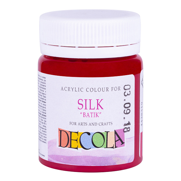Акрил шелк/батик 50мл Декола Карминовая 