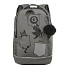 Рюкзак школьный с обвесом (/4 серый)