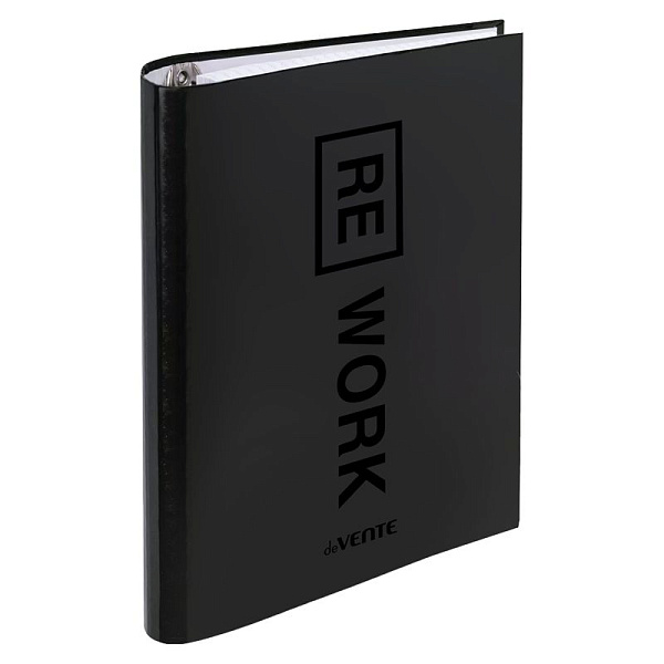 Тетрадь на кольцах 120 л. кл. А5 "deVENTE. RE WORK" (170x215 мм) со сменным блоком, блок офсет 60 г/м², обложка 7БЦ, цветная печать, матовая ламинация, выборочный лак, термоусадочная пленка