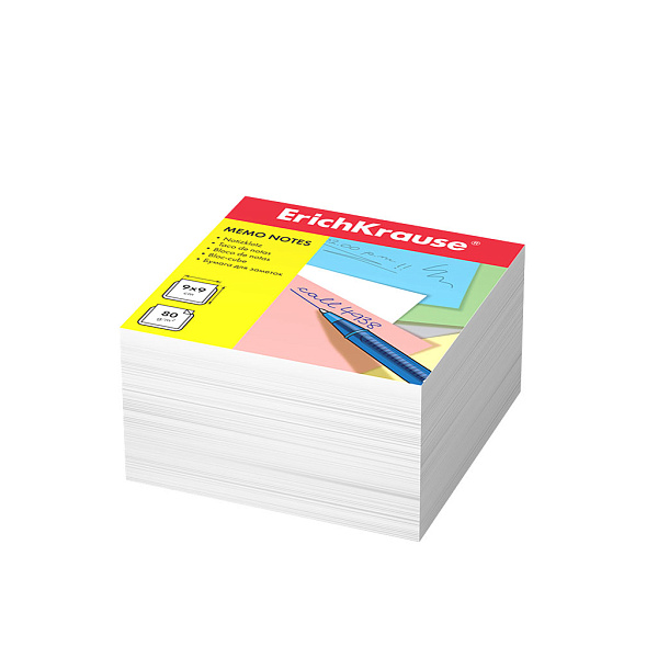 Блок бумаги  9*9*5см ErichKrause запасной белый