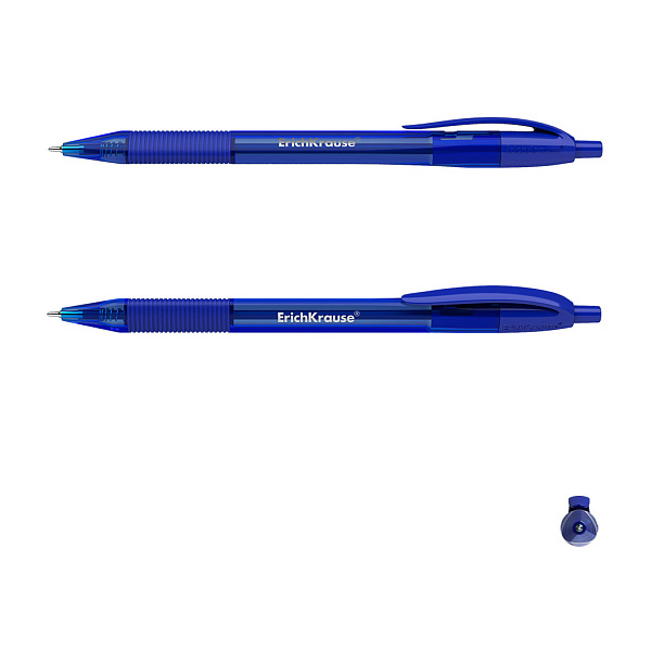 Ручка шариковая автомат. ErichKrause U-209 Matic&Grip Original 1.0, Ultra Glide Technology, СИНЯЯ (в коробке по 50 шт.)
