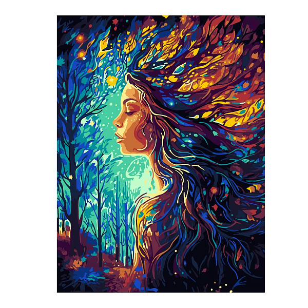 Картина по номерам на картоне 28,5*38 см "В гармонии с природой"