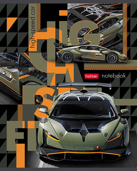 Тетрадь 40 л. кл. "В мире авто" 65г/кв.м 