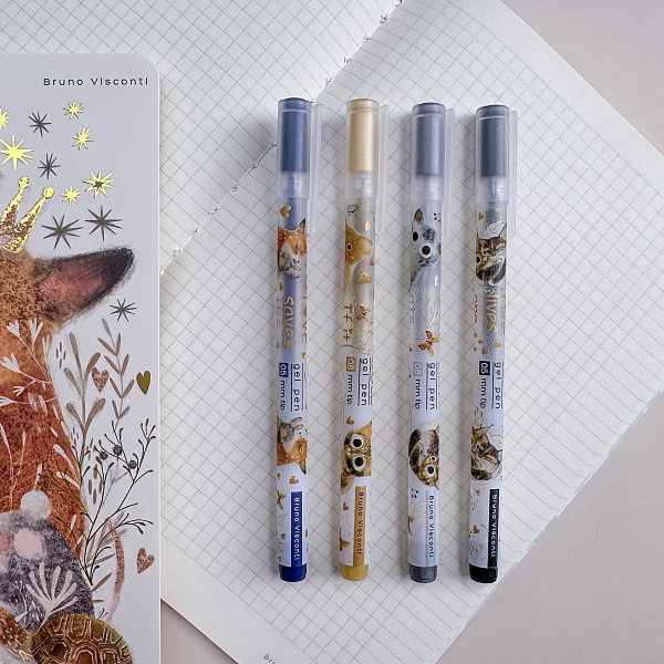 Ручка гелевая 0,5 мм "UniWrite.ЛЮБОВЬ, КАК ОНА ЕСТЬ" СИНЯЯ 