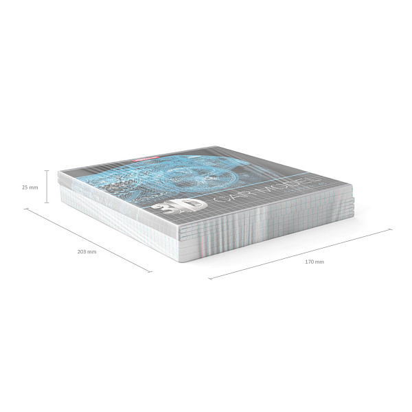 Тетрадь 48 л. кл. "3D Grid", выборочный УФ-лак ErichKrause 