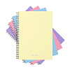 Тетрадь А5 80 л. кл. пластиковая обложка на спирали ErichKrause Pastel, MIX-PACK