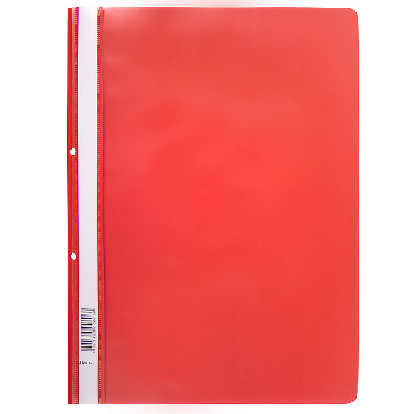 Скоросшиватель А4 с перфорацией 120/160 мкм песок красный "Expert Complete" Classic 