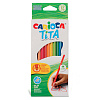 Карандаши 12 цв. Carioca Tita  пластиковые заточенный шестигран. 3мм карт.кор.