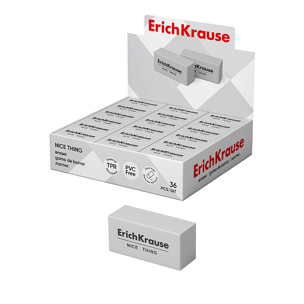 Ластик ErichKrause Nice Thing (в коробке по 36 шт.)
