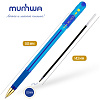 Ручка шариковая 1,0 мм MunHwa "MC Gold", шестигранная форма, синие чернила