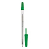 Ручка шариковая 0,7 мм "Attomex" прозрачный корпус, индивидуальная маркировка, зелёная