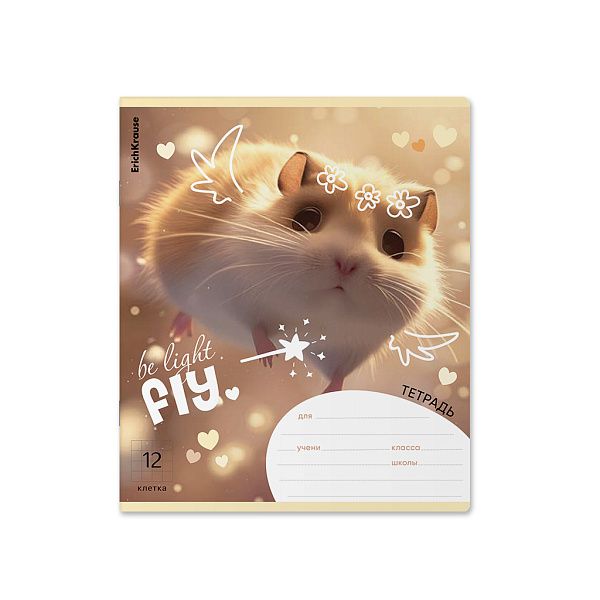 Тетрадь 12 л. кл. "Fluffy" ErichKrause  MIX-PACK