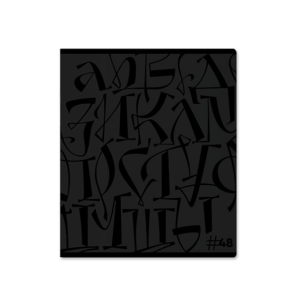 Тетрадь 48 л. кл. "Lettering твин-лак_MIX-PACK ErichKrause 