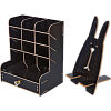 Органайзер для канцелярских принадлежностей "deVENTE. Academy" настольный, 21x15x25,5 см, материал - МДФ, цвет черный, без наполнения, в картонной коробке