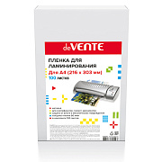 Пленка для ламинирования А4, 80 мкм, 100 л  216*303 мм "deVENTE" матовая