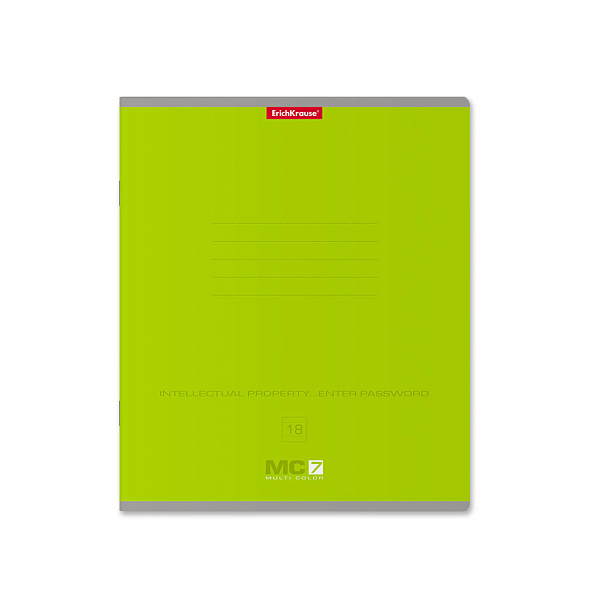 Тетрадь 18 листов в линию "MC-7" ассорти, ErichKrause®