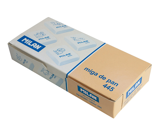 Ластик Milan "445", прямоугольный, синтетический каучук, 31*23*7мм