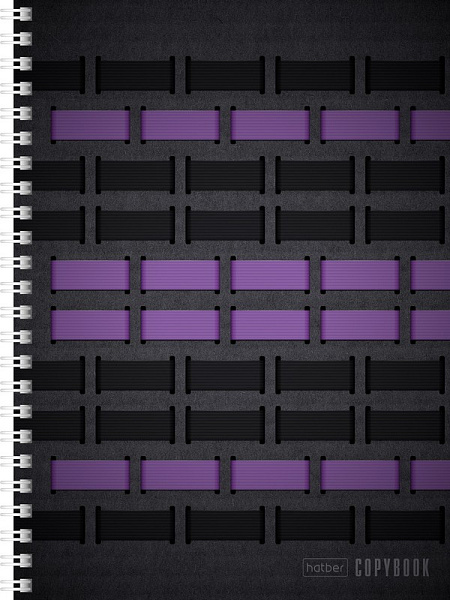 Тетрадь 96 листов в клетку на гребне "Обратная связь" А5 обложка мелованный картон, 60 г/м2