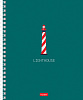 Тетрадь 96 листов в линию на гребне "Lighthouse" 60-65г/кв.м ламинация Soft-touch 2 диз. в блоке