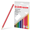 Карандаши 18 цв. ErichKrause пластиковые, шестигранные (в коробке с европодвесом)
