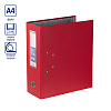 Папка-регистратор 125 мм "Expert Complete" Classic A4 PVC арочный механ. лён красный