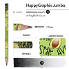 Карандаш чернографитный "HappyGraphix  Avocado style. Yoga guru" 4В супер мягкий, 3,5 мм
