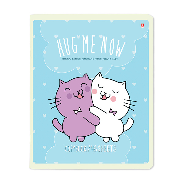 Тетрадь 48 л. кл. "ОБНИМАШКИ" 5 ВИДОВ