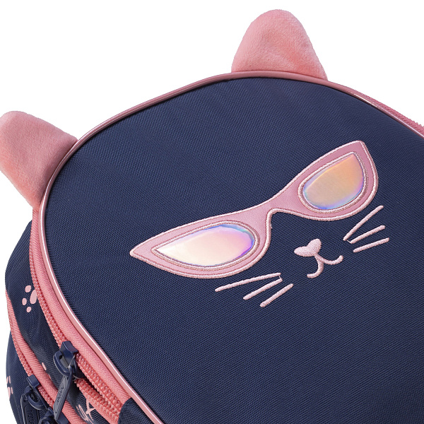 Рюкзак Hatber PRIMARY SCHOOL-CATs- 38,5Х26Х17СМ полиэстер нагрудная стяжка светоотраж. 2 отделения 2 кармана и 1 потайной на спинке