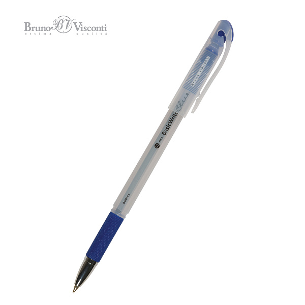 Ручка шариковая 0,5 мм Bruno Visconti "BasicWrite.Moon"  СИНЯЯ