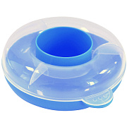 Стакан-непроливайка "deVENTE" с 2-мя резервуарами для воды и палитрой, цвет голубой, в картонной коробке