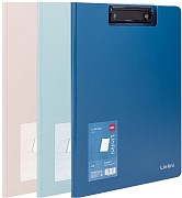 Папка-планшет с зажимом Deli  A4 полипропилен ассорти с крышкой