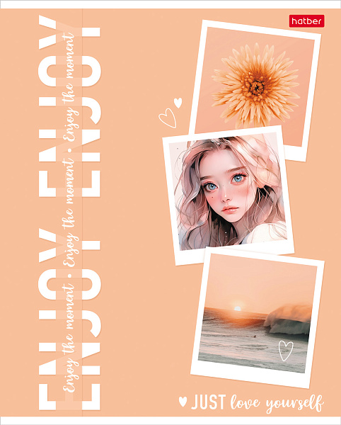 Тетрадь 48 л. кл. "Прекрасные мгновения" ламинация Soft-touch 5 диз.в блоке скругл.углы