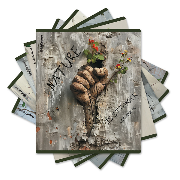 Тетрадь 48 л. кл. "Nature Power, твин-лак ErichKrause _MIX-PACK