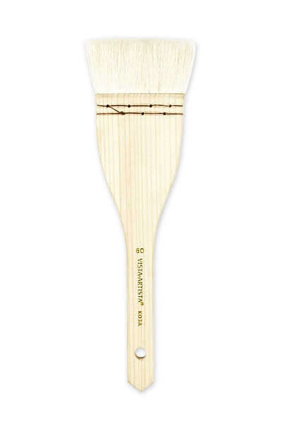 Кисть коза "VISTA-ARTISTA" Hake  флейц короткая ручка №60