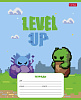 Тетрадь 12 л. кл. "Пиксель_Level Up" 60-65г/кв.м . 5 диз.в блоке скругл.углы 