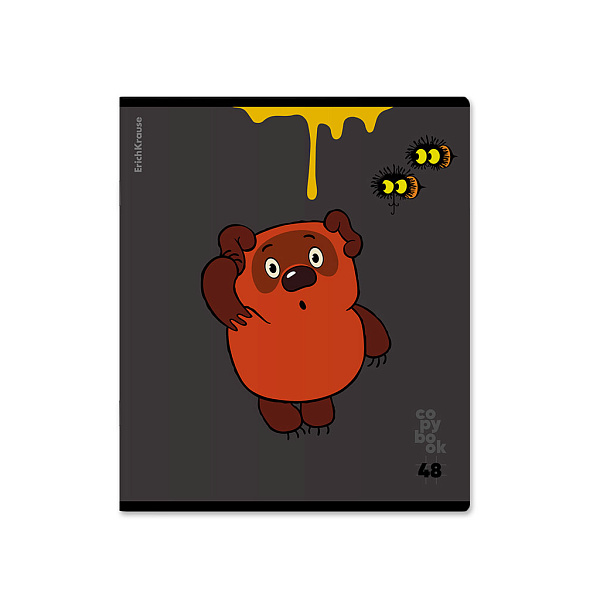 Тетрадь 48 л. кл. "Винни-Пух" выборочный УФ-лак ErichKrause _MIX-PACK