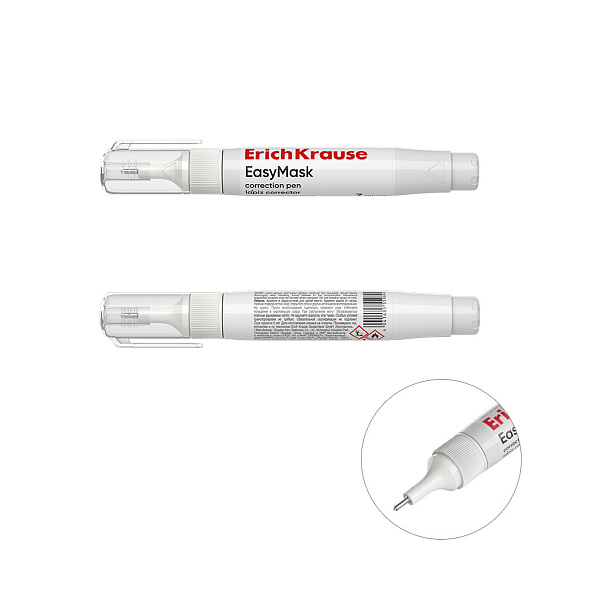 Корректирующая ручка 7 мл ErichKrause EasyMask,