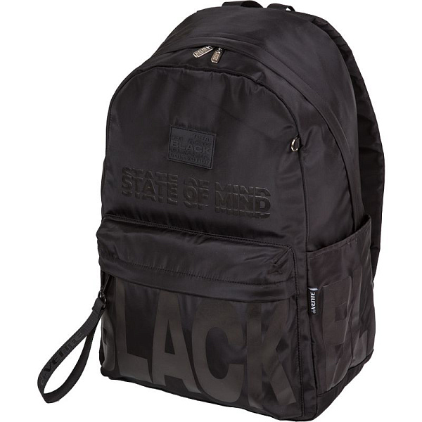 Рюкзак "deVENTE. State of Mind Black" подростковый 42x31x20 см (18 л) 500 г, текстильный,уплотненная спинка и лямки