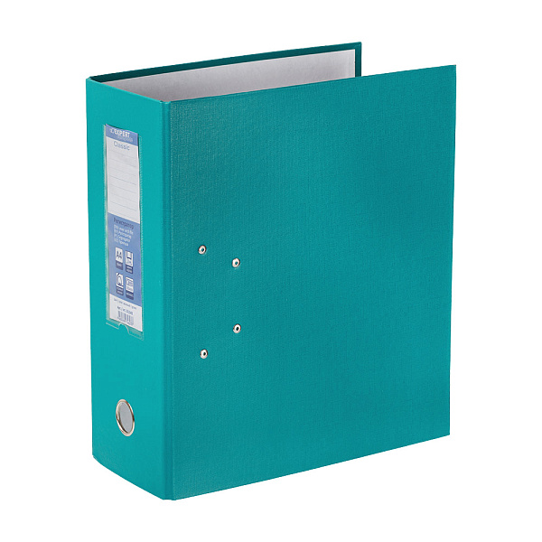 Папка-регистратор 125 мм "Expert Complete" Classic A4 PVC арочный механ. лён изумрудный