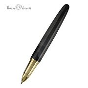 Ручка-роллер "IMPERIUM" 0.7 ММ, СИНЯЯ,  (корпус метал. ЧЕРНЫЙ МРАМОР)