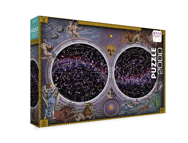 Пазл 2000 эл. "Карта звездного неба" "ФРЕЯ"