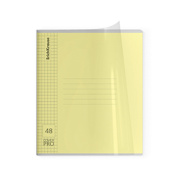 Тетрадь 48 листов в клетку с пластиковой обложкой на скобе ErichKrause Классика CoverPrо glossy, А5+, MIX-PACK