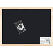 Доска меловая 30*40 см "Attomex" с деревянной рамой, возможность горизонтального и вертикального крепления, термоусадочная пленка