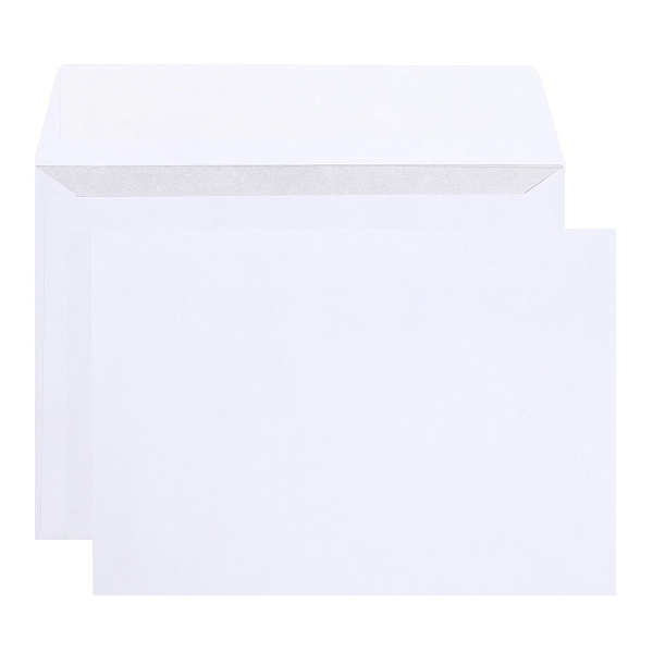 Конверт 229х324 С4 чистый", силиконовая отрывная лента, 90г/м2, 10шт