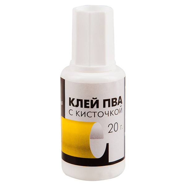 Клей ПВА 20г Гамма "Эконом", с кисточкой 