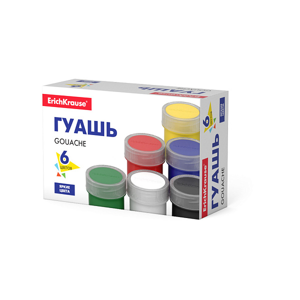 Гуашь 6 цветов по 17 мл. "Standart Art"