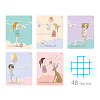 Тетрадь 48 л. кл. "GIRL AND RABBIT" 5 ВИДОВ