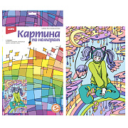 Картина по номерам 20*30 АНИМЕ "Лунный блюз"