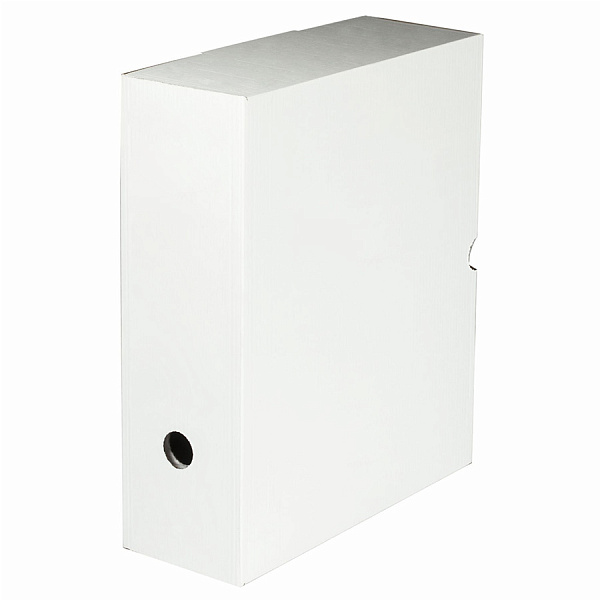 Короб архивный с клапаном А4, 150 мм, микрогофрокартон, до 1400 листов, белый, 250x150x315 мм
