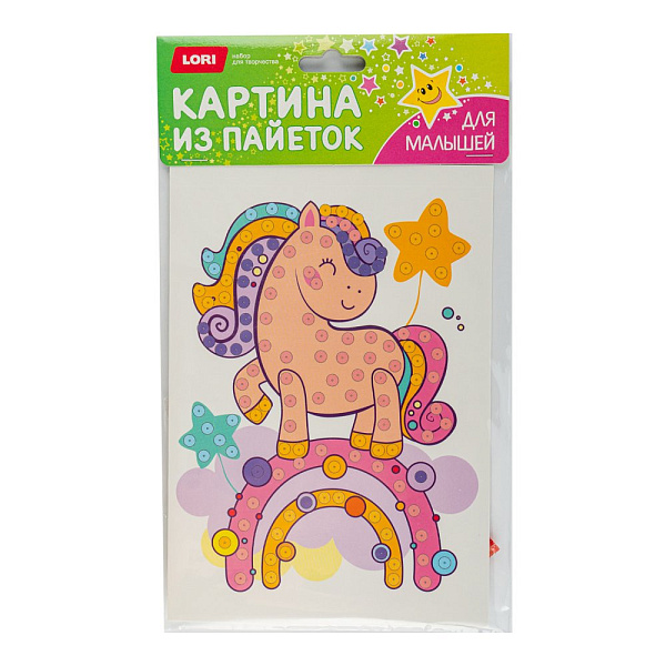 Картина из пайеток "Пони"